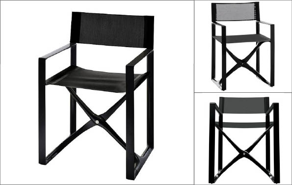 fauteuil cuir Stark entre deux chaises